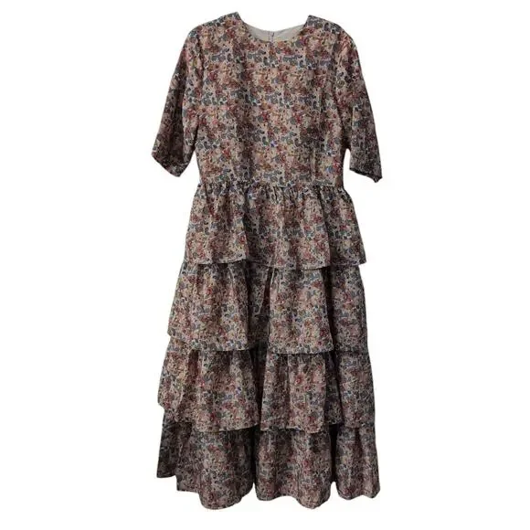 Jessakae Classic Floral Effel Patterned Dress - Size Medium - Picture 1 of 3